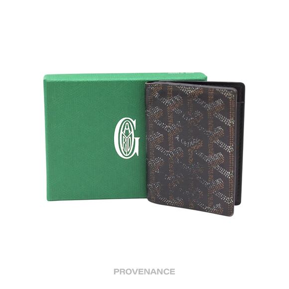 🔴 Goyard Saint-Marc Card Holder Wallet - Black Goyardine - Picture 1 of 7